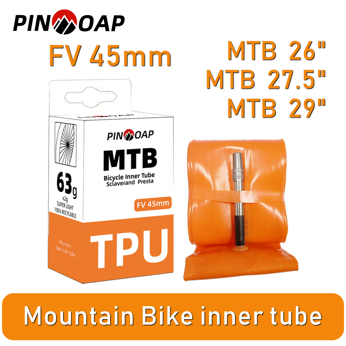 PINMOAP Mountain Bike Inner Tu - Mountain Biking Tube 评论和价格