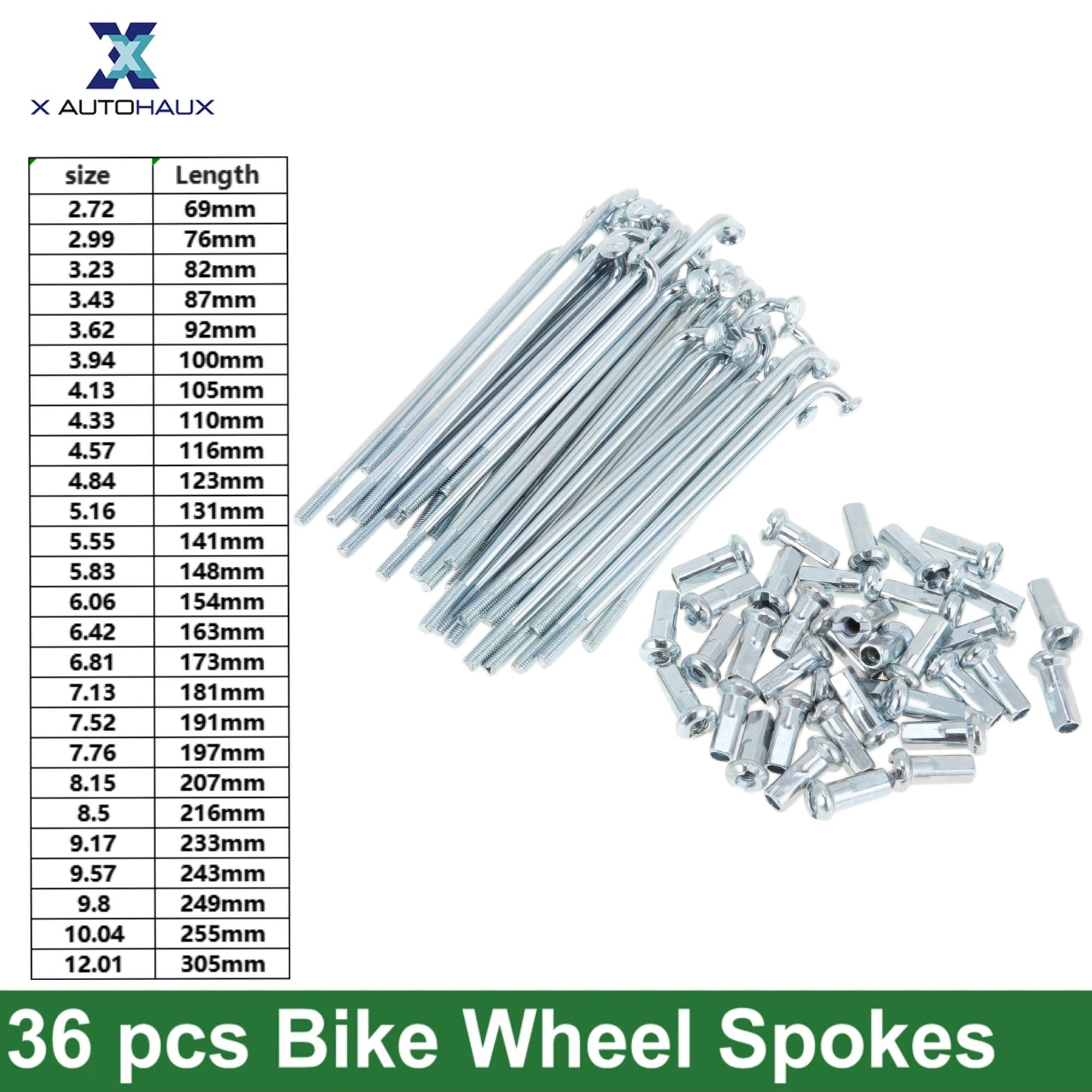 X Autohaux 36pcs 12G J Bend Bi - Spoke Nipple Brass 评论和价格
